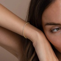 Dainty Classic 925 Sterling Silver Tennis Bracelet 