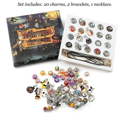Spooky Halloween Nightmare Mystery Box – Charm Bracelets & Necklace Gift Set