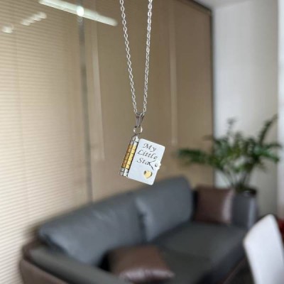 My Little Star Book Birthday Day Gift Necklace for Daughter or Son