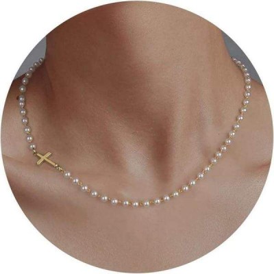 Dainty Simple Tiny Cross Choker Necklace For Women Christmas Gift 
