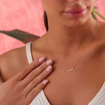 Custom 925 Sterling Silver Name Necklace