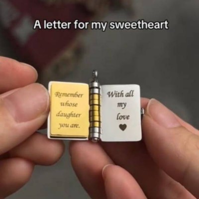My Little Star Book Birthday Day Gift Necklace for Daughter or Son